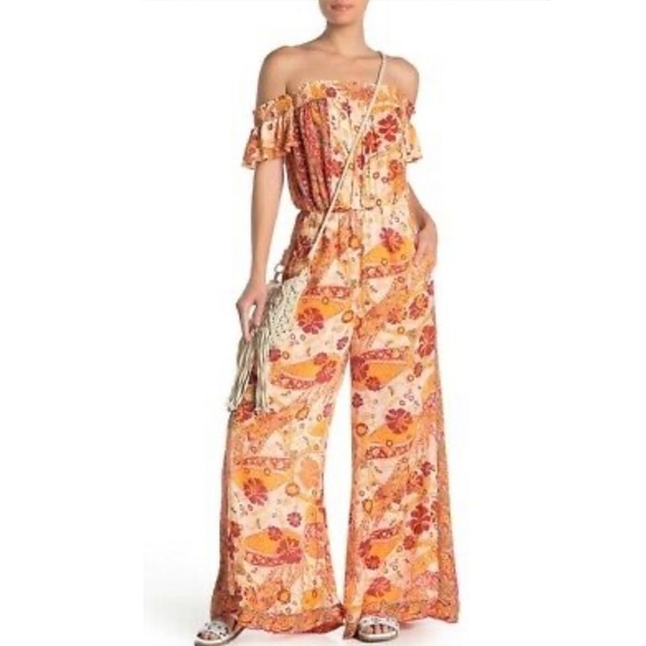 Free People Carmen off shoulder jumpsuit - Picture 7 of 13